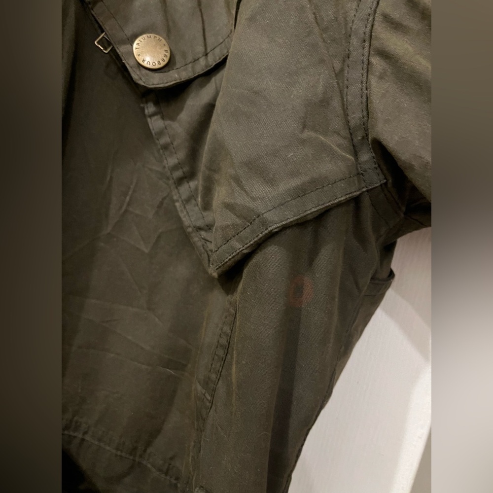 Triumph Motorcycles Barbour International Original Waxed Cotton Jacket - Picture 9 of 11